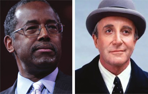Dr. Ben Carson (left) and Peter Sellers (right)