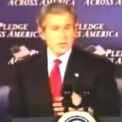 President Bush during his 'fooled' quote
