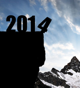 2014 numerals falling off a cliff