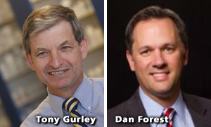 Tony Gurley and Dan Forest, 2012 GOP candidates for NC Lt. Gov.