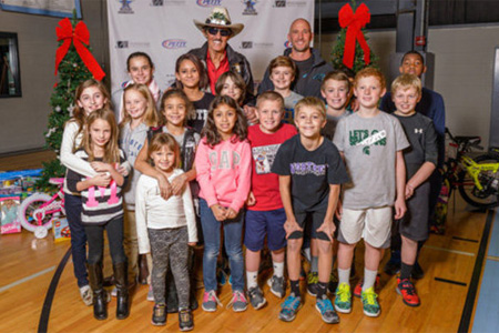 Richard Petty, Ricky Proehl and some of the children they've helped