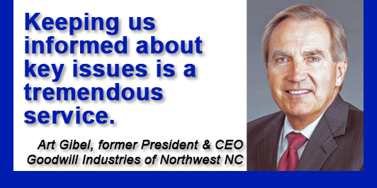 Testimonial from former president and CEO of Goodwill Industries of Northwest NC Art Gibel