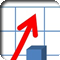 up arrow on financial chart