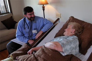 Doctor and patient at Mountain Valley Hospice and Palliative Care