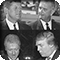 Presidents Kennedy, Johnson, Clinton and Trump
