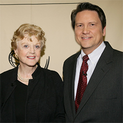 Actress Angela Lansbury with Jim Longworth in 2006