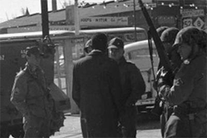 National Guard in the streets of Winston-Salem in 1967